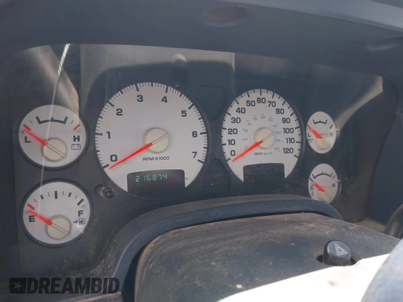 2002 Dodge 1500 with VIN 3D7HU18NX2G157441, listed as a IAAI auction lot 42317729 with 216,874 mi miles and . Bid and sale history available at DreamBid. Image 7.