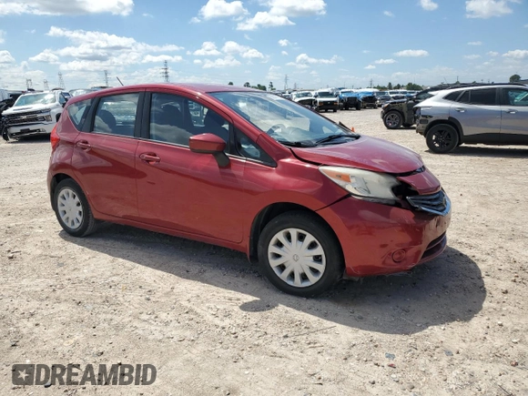 2015 Nissan Note S with VIN 3N1CE2CP9FL351166, listed as a Copart auction lot 56745735 with 112,639 mi miles and Salvage title. Bid and sale history available at DreamBid. Image 4.