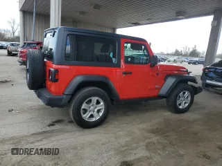 2020 Jeep Wrangler Sport S with VIN 1C4GJXAG4LW174753, listed as a Copart auction lot 52050005 with 45,056 mi miles and Salvage title. Bid and sale history available at DreamBid. Image 3.