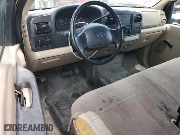 2006 Ford F-250 XL with VIN 1FTSX20566EA53924, listed as a Copart auction lot 56598195 with 237,387 mi miles and Salvage title. Bid and sale history available at DreamBid. Image 8.