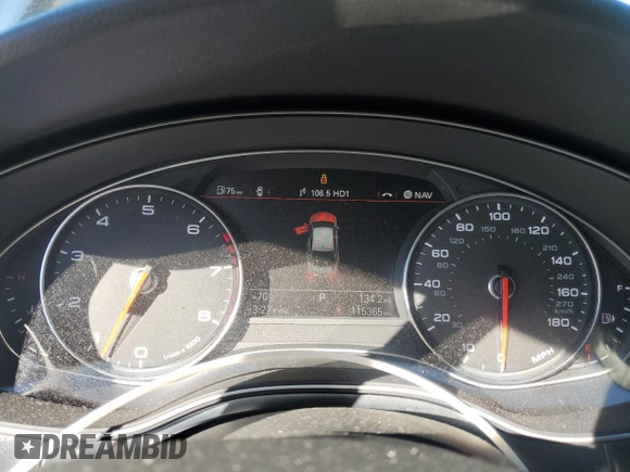 2013 Audi A7 Prestige with VIN WAU2GAFC6DN085069, listed as a Copart auction lot 46213525 with 115,365 mi miles and Salvage title. Bid and sale history available at DreamBid. Image 9.