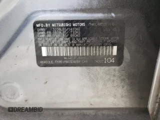 2017 Mitsubishi Mirage ES with VIN ML32F3FJ8HHF11581, listed as a Copart auction lot 61110545 with 116,984 mi miles and Salvage title. Bid and sale history available at DreamBid. Image 12.