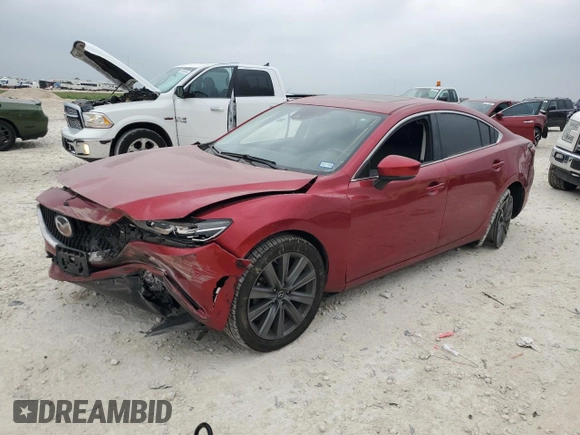 2018 Mazda Mazda6 Touring with VIN JM1GL1VM0J1315691, listed as a Copart auction lot 51762115 with 80,100 mi miles and Salvage Title. Bid and sale history available at carsss.com. Image 1.
