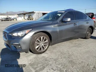 2021 Infiniti Q50 Pure with VIN JN1EV7AP6MM703597, listed as a Copart auction lot 46808815 with 53,490 mi miles and Salvage Title. Bid and sale history available at DreamBid. Image 1.