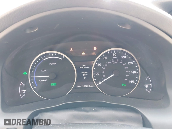 2014 Lexus ES 300h with VIN JTHBW1GG5E2047180, listed as a IAAI auction lot 42395421 with 103,262 mi miles and . Bid and sale history available at DreamBid. Image 7.