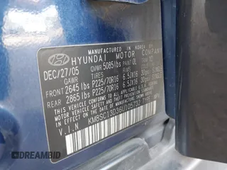 2006 Hyundai Santa Fe GLS with VIN KM8SC13D36U105732, listed as a IAAI auction lot 41733084 with 224,400 mi miles. Bid and sale history available at carsss.com. Image 9.