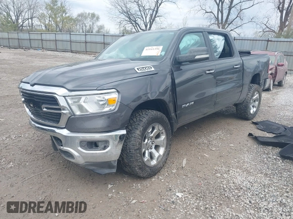 2019 Ram 1500 Big Horn/Lone Star with VIN 1C6SRFFT8KN648380, listed as a IAAI auction lot 41941356 with 28,251 mi miles. Bid and sale history available at carsss.com. Image 18.