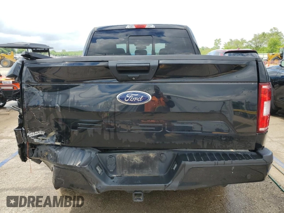 2018 Ford F-150 XL with VIN 1FTEW1E53JFC68277, listed as a Copart auction lot 58580385 with 47,373 mi miles and Salvage title. Bid and sale history available at DreamBid. Image 6.