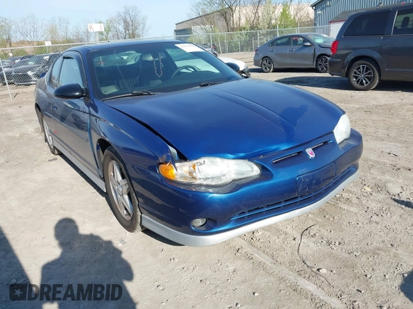 2004 Chevrolet Monte Carlo SS Supercharged with VIN 2G1WZ121349210771, listed as a IAAI auction lot 42112705 with 110,593 mi miles. Bid and sale history available at carsss.com. Image 1.
