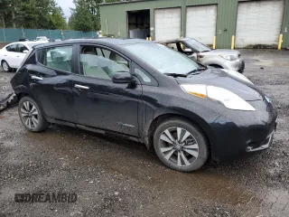 2017 Nissan LEAF SL with VIN 1N4BZ0CP1HC302548, listed as a Copart auction lot 78497793 with 23,375 mi miles. Bid and sale history available at carsss.com. Image 4.