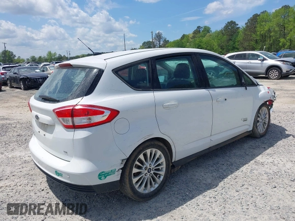 2017 Ford C-Max Energi SE with VIN 1FADP5EU8HL100904, listed as a IAAI auction lot 41474814 with 60,780 mi miles. Bid and sale history available at carsss.com. Image 4.
