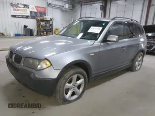 2004 BMW X3 3.0i with VIN WBXPA93444WC33516, listed as a IAAI auction lot 42135338 with 104,141 mi miles. Bid and sale history available at carsss.com. Image 2.
