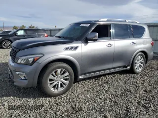 2015 Infiniti QX80 with VIN JN8AZ2NF8F9572218, listed as a Copart auction lot 43427325 with 185,201 mi miles and Clean Title. Bid and sale history available at carsss.com. Image 1.