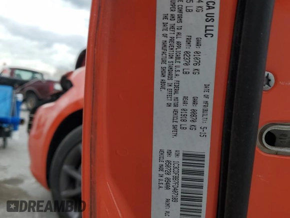 2015 Dodge Dart SXT with VIN 1C3CDFBB7FD407189, listed as a Copart auction lot 51419715 with 114,197 mi miles and Clean Title. Bid and sale history available at carsss.com. Image 14.