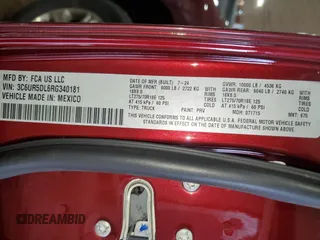2024 Ram 2500 Big Horn with VIN 3C6UR5DL6RG340181, listed as a Copart auction lot 60205855 with 28,013 mi miles and Clean title. Bid and sale history available at DreamBid. Image 12.