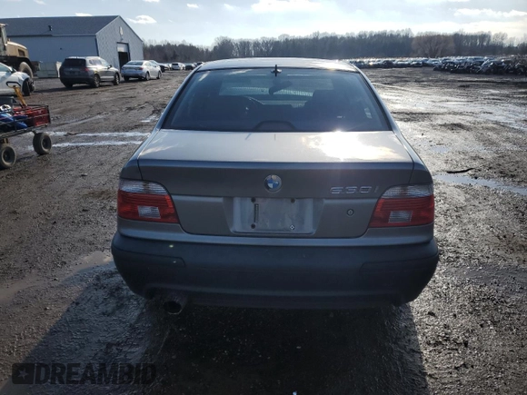 2002 BMW 5 Series 530i with VIN WBADT53492CE92971, listed as a Copart auction lot 85592254 with 115,192 mi miles and Salvage Title. Bid and sale history available at carsss.com. Image 6.