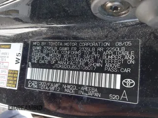 2005 Toyota Prius with VIN JTDKB20U853108017, listed as a IAAI auction lot 41848827 with 218,742 mi miles. Bid and sale history available at carsss.com. Image 9.