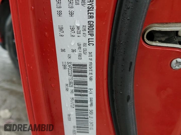 2015 Dodge Journey SXT with VIN 3C4PDCCG3FT518628, listed as a Copart auction lot 71271624 with 97,386 mi miles and Salvage title. Bid and sale history available at DreamBid. Image 14.