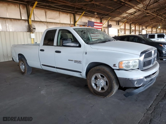 2005 Dodge Ram 3500 SLT with VIN 3D7LR38C35G866772, listed as a Copart auction lot 46721195 with NaN miles and Clean Title. Bid and sale history available at carsss.com. Image 4.