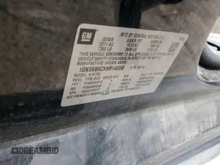 2017 Chevrolet Tahoe LT z VIN 1GNSKBKCXHR140366, wystawiony jako Copart lot #56527295 z przebiegiem Nie podano mil oraz Szkoda całkowita • Salvage title. Historia ofert i sprzedaży dostępna na DreamBid. Obrazek 14.