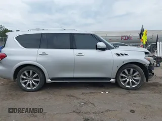 2012 Infiniti QX56 8-passenger with VIN JN8AZ2NC5C9317396, listed as a IAAI auction lot 41879874 with 233,064 mi miles. Bid and sale history available at carsss.com. Image 14.