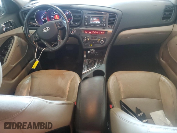 2012 Kia Optima EX with VIN 5XXGN4A77CG053039, listed as a Copart auction lot 48676705 with 114,501 mi miles and Salvage Title. Bid and sale history available at DreamBid. Image 8.