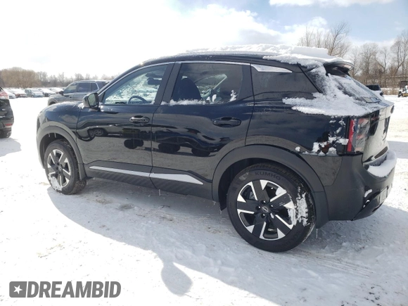 2025 Nissan Kicks SV with VIN 3N8AP6CB1SL335228, listed as a Copart auction lot 46030455 with 49 mi miles and Salvage Title. Bid and sale history available at carsss.com. Image 2.
