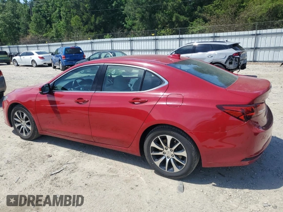 2017 Acura TLX Technology with VIN 19UUB1F50HA010071, listed as a Copart auction lot 56972615 with 124,740 mi miles and Salvage title. Bid and sale history available at DreamBid. Image 2.