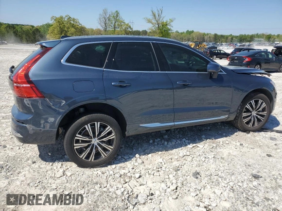 2022 Volvo XC60 Inscription with VIN YV4L12DL4N1025234, listed as a Copart auction lot 52458515 with Not provided miles and Salvage title. Bid and sale history available at DreamBid. Image 3.