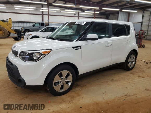 2015 Kia Soul with VIN KNDJN2A27F7793590, listed as a Copart auction lot 47951365 with 57,342 mi miles and Salvage Title. Bid and sale history available at carsss.com. Image 1.