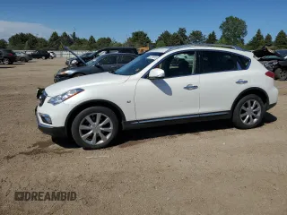 2016 Infiniti QX50 z VIN JN1BJ0RR6GM268872, wystawiony jako Copart lot #57279815 z przebiegiem 66 000 mil mil oraz Szkoda całkowita • Salvage title. Historia ofert i sprzedaży dostępna na DreamBid. Obrazek 1.