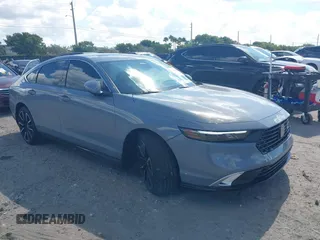 2025 Honda Accord Touring with VIN 1HGCY2F82SA021235, listed as a IAAI auction lot 41545759 with 232 mi miles and . Bid and sale history available at DreamBid. Image 1.