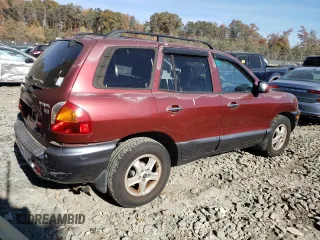 2003 Hyundai Santa Fe GLS with VIN KM8SC13E93U493697, listed as a Copart auction lot 78350284 with 82,871 mi miles and Salvage Title. Bid and sale history available at carsss.com. Image 3.