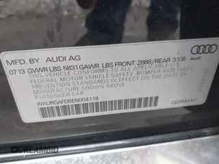 2014 Audi A8 3.0T z VIN WAURGAFD5EN004118, wystawiony jako IAAI lot #41919506 z przebiegiem 182 382 mil mil oraz . Historia ofert i sprzedaży dostępna na DreamBid. Obrazek 9.