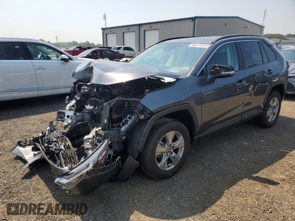2024 Toyota RAV4 XLE with VIN 2T3P1RFVXRC484711, listed as a Copart auction lot 60511415 with 9,836 mi miles and Salvage title. Bid and sale history available at DreamBid. Image 1.