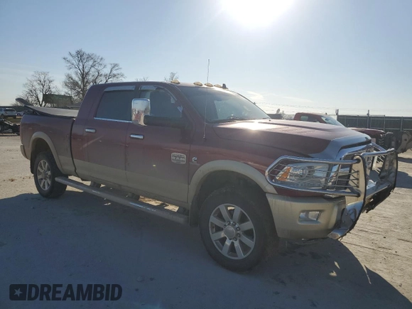2015 Ram 2500 Longhorn with VIN 3C6UR5PL4FG705240, listed as a Copart auction lot 47388985 with 113,699 mi miles and Salvage title. Bid and sale history available at DreamBid. Image 4.