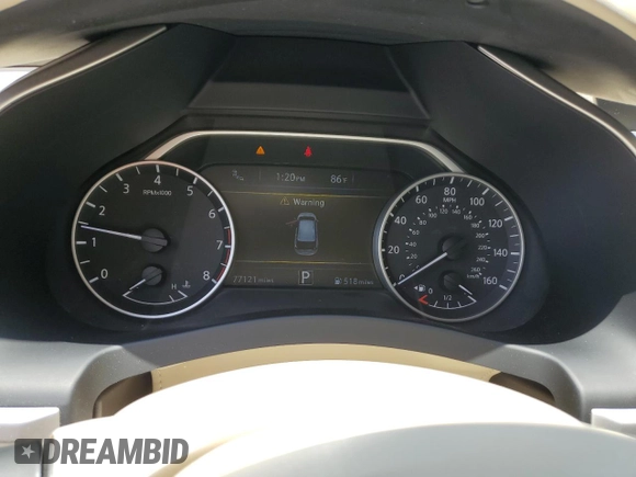 2016 Nissan Murano Platinum with VIN 5N1AZ2MG9GN116593, listed as a Copart auction lot 58756125 with 77,121 mi miles and Salvage title. Bid and sale history available at DreamBid. Image 9.