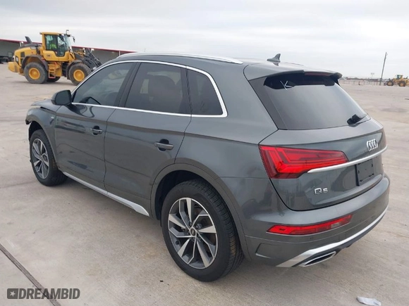 2023 Audi Q5 S line Premium Plus with VIN WA1EAAFY0P2126891, listed as a IAAI auction lot 41219129 with 14,011 mi miles. Bid and sale history available at carsss.com. Image 3.