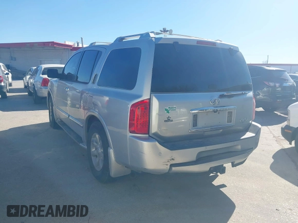 2006 Infiniti QX56 with VIN 5N3AA08A16N808421, listed as a IAAI auction lot 41410798 with 254,784 mi miles. Bid and sale history available at carsss.com. Image 3.