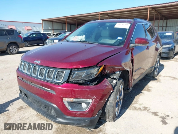 2021 Jeep Compass Limited with VIN 3C4NJCCBXMT531362, listed as a IAAI auction lot 41239488 with 88,893 mi miles. Bid and sale history available at carsss.com. Image 2.