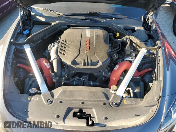 2022 Kia Stinger GT2 with VIN KNAE55LC0N6103561, listed as a Copart auction lot 83761214 with 53,931 mi miles and Salvage Title. Bid and sale history available at DreamBid. Image 11.