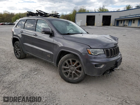 2016 Jeep Grand Cherokee Limited 75th Anniversary with VIN 1C4RJFBG4GC489464, listed as a Copart auction lot 55278935 with 176,572 mi miles and Salvage Title. Bid and sale history available at DreamBid. Image 4.