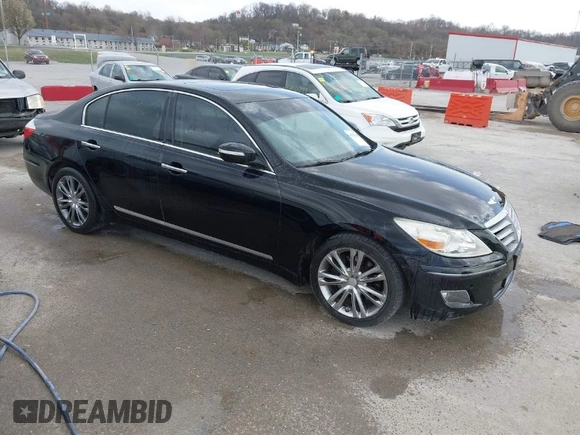 2011 Hyundai Genesis with VIN KMHGC4DF3BU115100, listed as a IAAI auction lot 41797385 with 225,413 mi miles and . Bid and sale history available at DreamBid. Image 1.