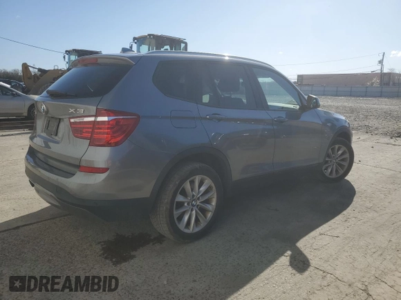 2016 BMW X3 xDrive28i with VIN 5UXWX9C57G0D77275, listed as a Copart auction lot 52370655 with 106,358 mi miles and Salvage Title. Bid and sale history available at DreamBid. Image 3.