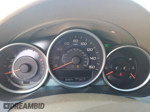 2010 Acura RL Technology with VIN JH4KB2F60AC000928, listed as a Copart auction lot 62216225 with 222,876 mi miles and Salvage title. Bid and sale history available at DreamBid. Image 9.