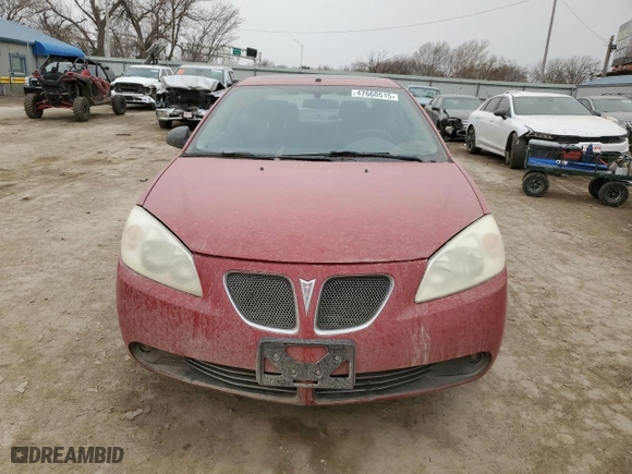2007 Pontiac G6 GT with VIN 1G2ZH58N474180622, listed as a Copart auction lot 47660515 with 201,662 mi miles and Salvage Title. Bid and sale history available at carsss.com. Image 5.
