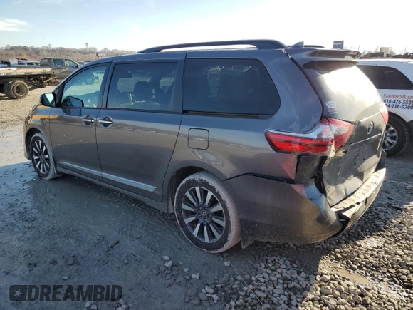 2020 Toyota Sienna XLE with VIN 5TDDZ3DC3LS237516, listed as a Copart auction lot 43732545 with 93,683 mi miles and Salvage title. Bid and sale history available at DreamBid. Image 2.
