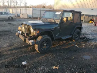 2003 Jeep Wrangler Sport with VIN 1J4FA49S03P366176, listed as a Copart auction lot 87745925 with 158,370 mi miles and Salvage Title. Bid and sale history available at carsss.com. Image 1.