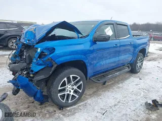2023 Chevrolet Colorado 4WD Z71 with VIN 1GCPTDEK6P1232288, listed as a IAAI auction lot 41391309 with 1 mi miles. Bid and sale history available at carsss.com. Image 2.