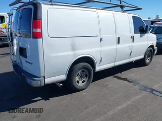 2006 Chevrolet Express Cargo Van with VIN 1GCFG15X061120322, listed as a IAAI auction lot 41611050 with 277,311 mi miles. Bid and sale history available at carsss.com. Image 4.